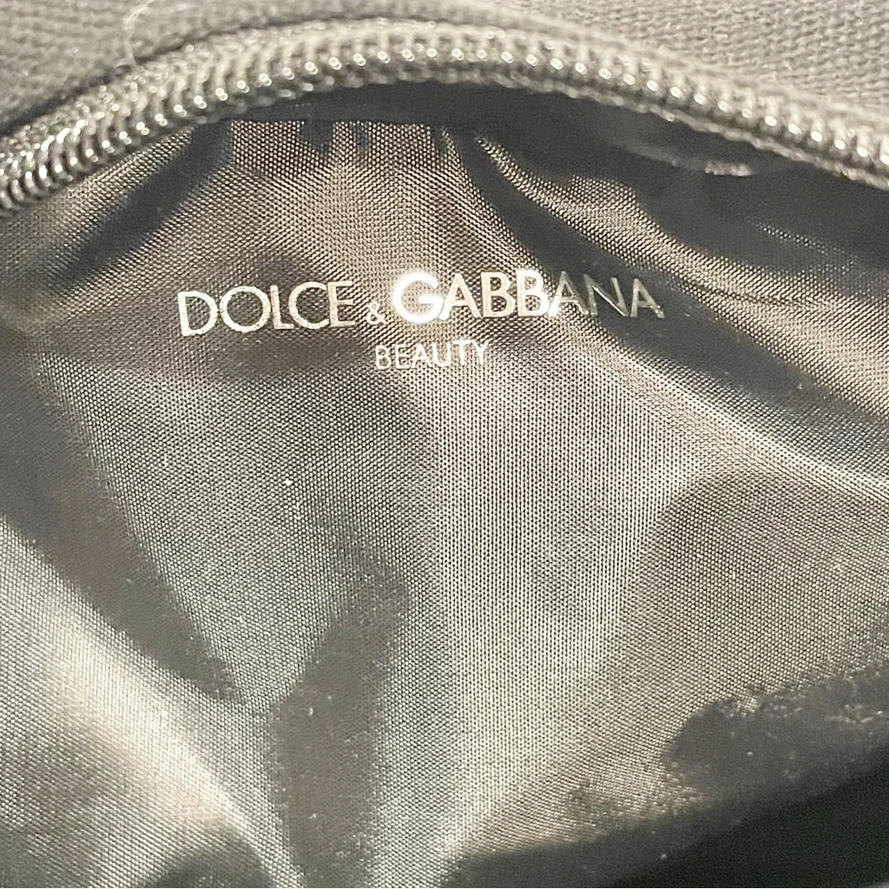 Dolce & Gabbana Beauty Black Canvas Full Zip Beauty‎ Pouch